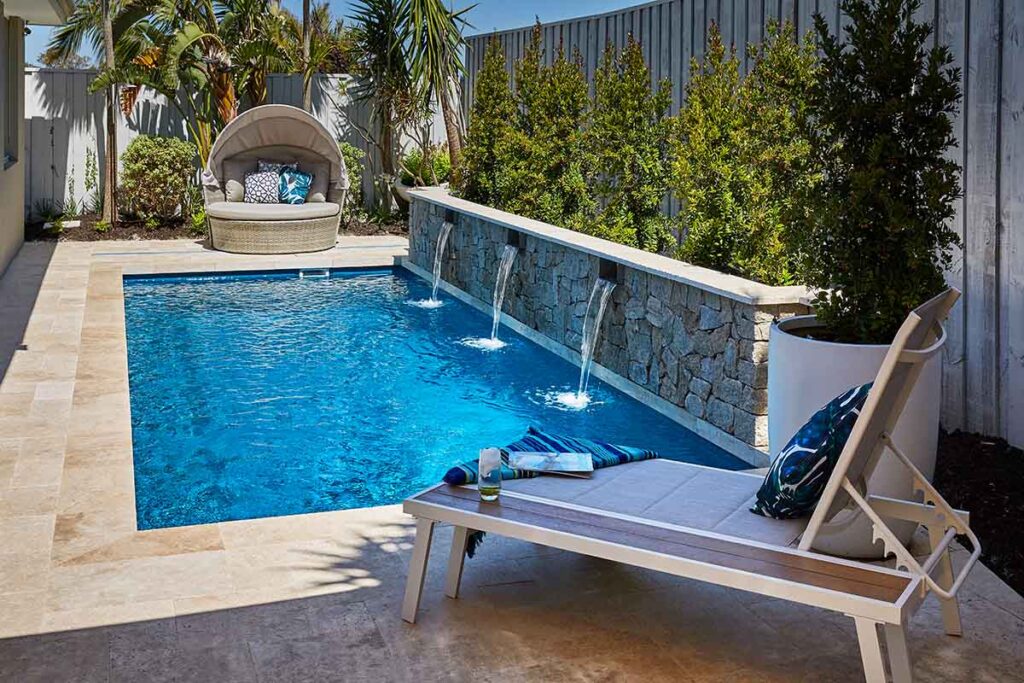 Amalfi range pool inspiration; exact size and layout vary