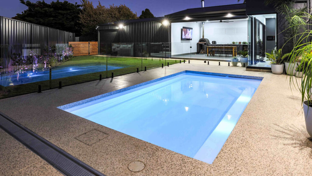 Amalfi range pool inspiration; exact size and layout vary