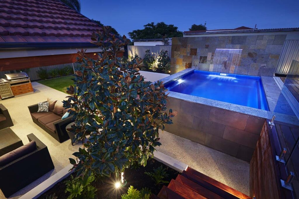 Billabong Plunge range pool inspiration; exact size and layout vary