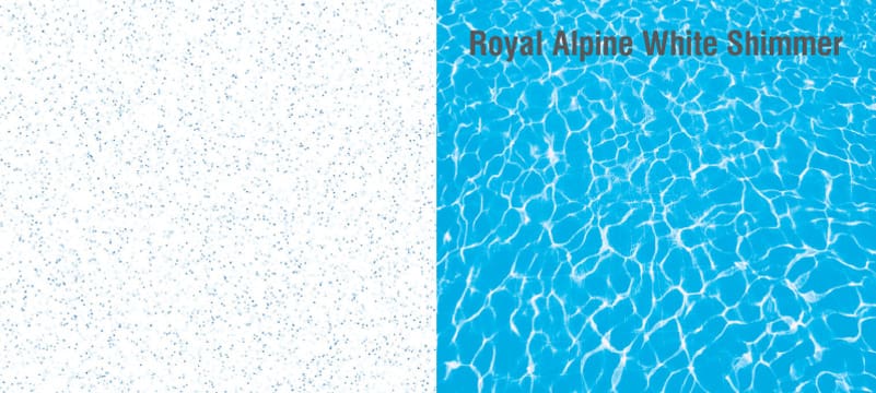 Royal Alpine White Shimmer material sample