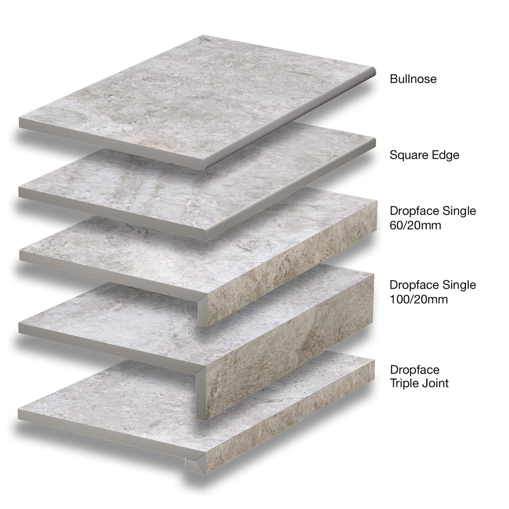 Platinum Travertino material sample